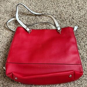 Dana Buchman Red Tote Bag